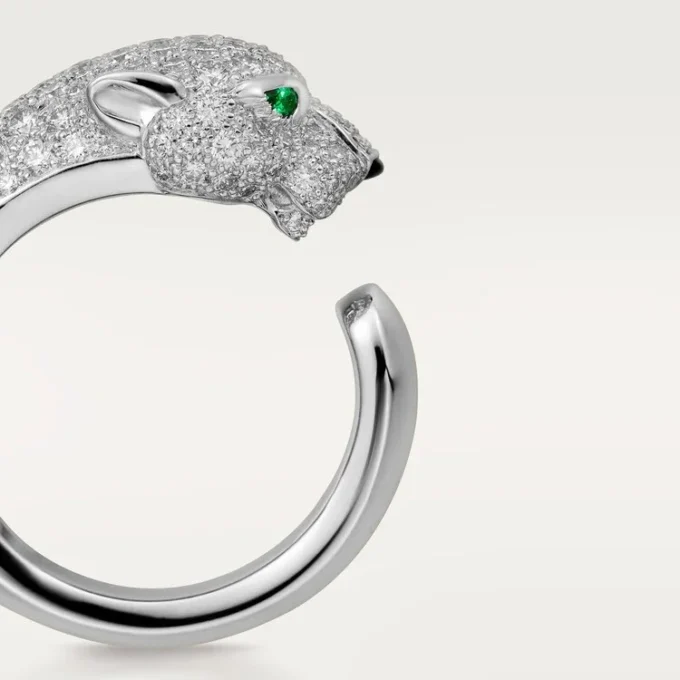Inel cu diamante Panthere De Cartier, aur alb | Cartier Us