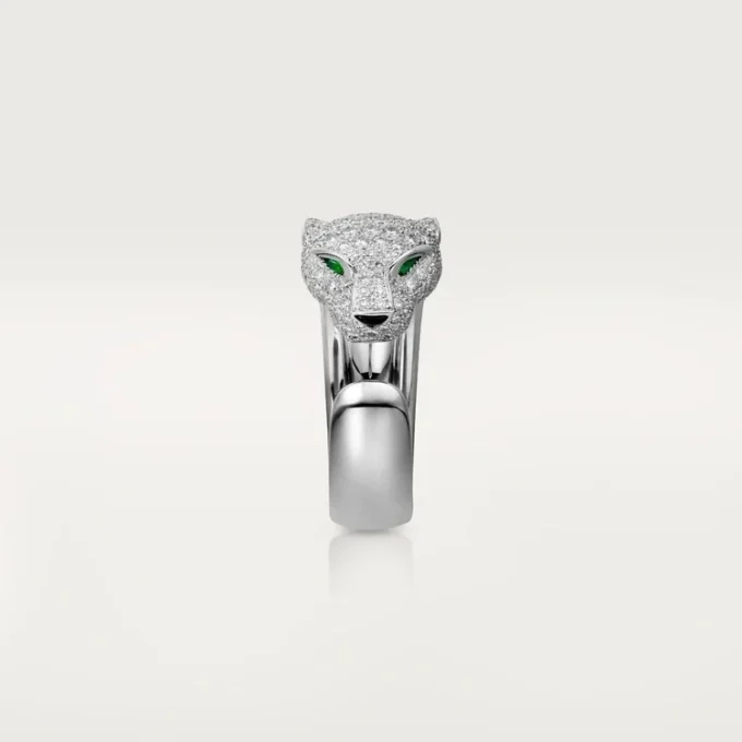 Inel cu diamante Panthere De Cartier, aur alb | Cartier Us