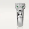 Inel cu diamante Panthere De Cartier, aur alb | Cartier Us