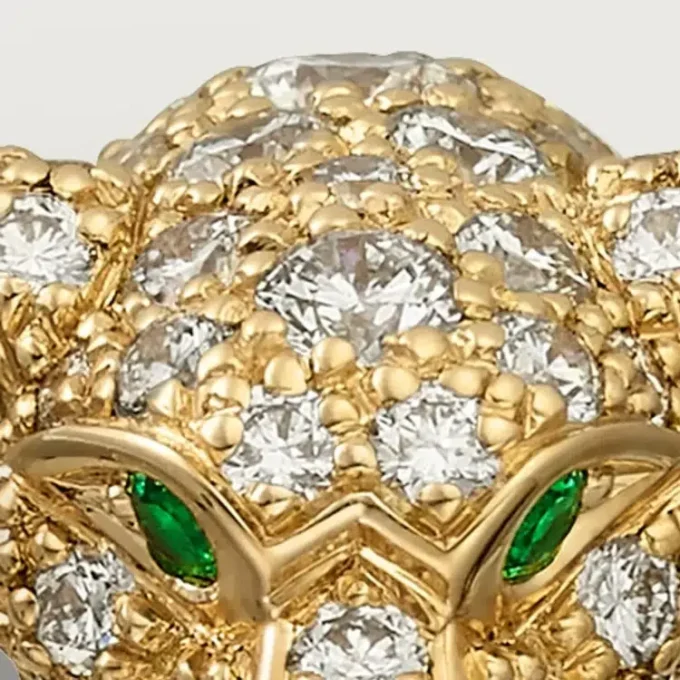 Inel cu diamante Panthere De Cartier, aur galben | Cartier Us
