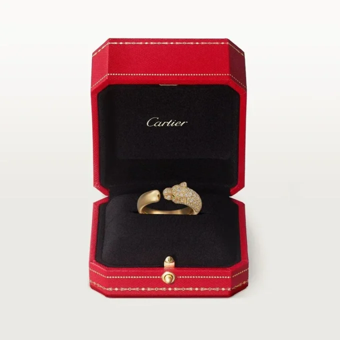 Inel cu diamante Panthere De Cartier, aur galben | Cartier Us