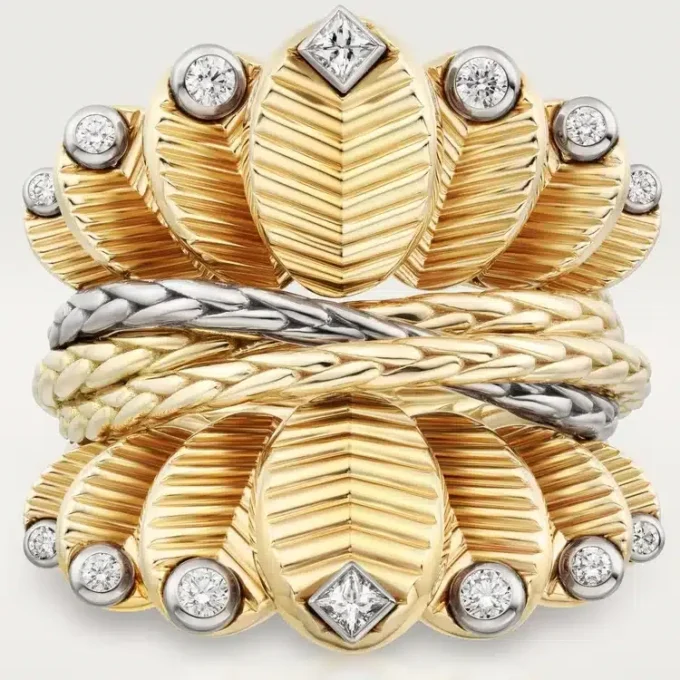 Inel Grain De Cafe, diamante
