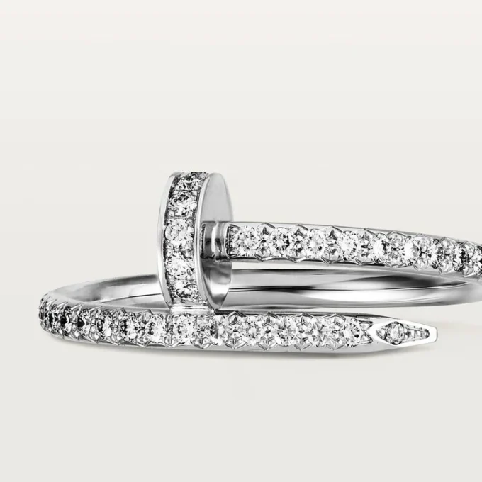 Inel Juste Un Clou – Aur alb, Diamante – Cartier
