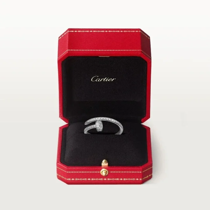 Inel Juste Un Clou – Aur alb, Diamante – Cartier