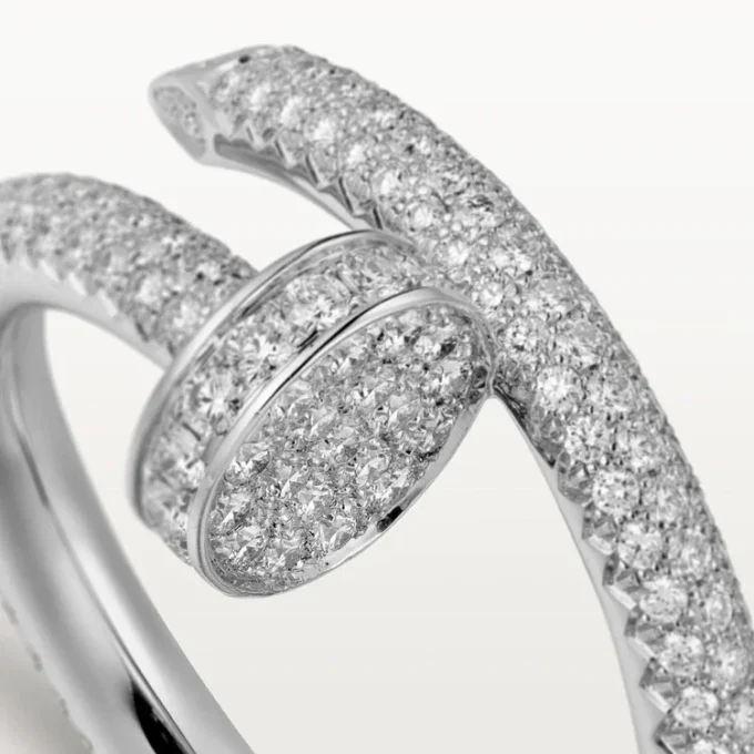 Inel Juste Un Clou – Aur alb, Diamante – Cartier