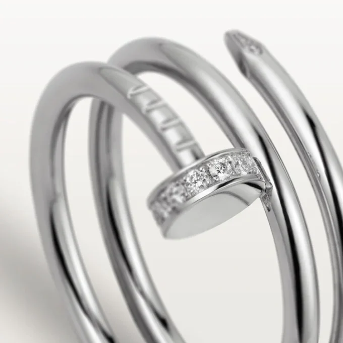 Inel Juste Un Clou – Aur alb, Diamante – Cartier