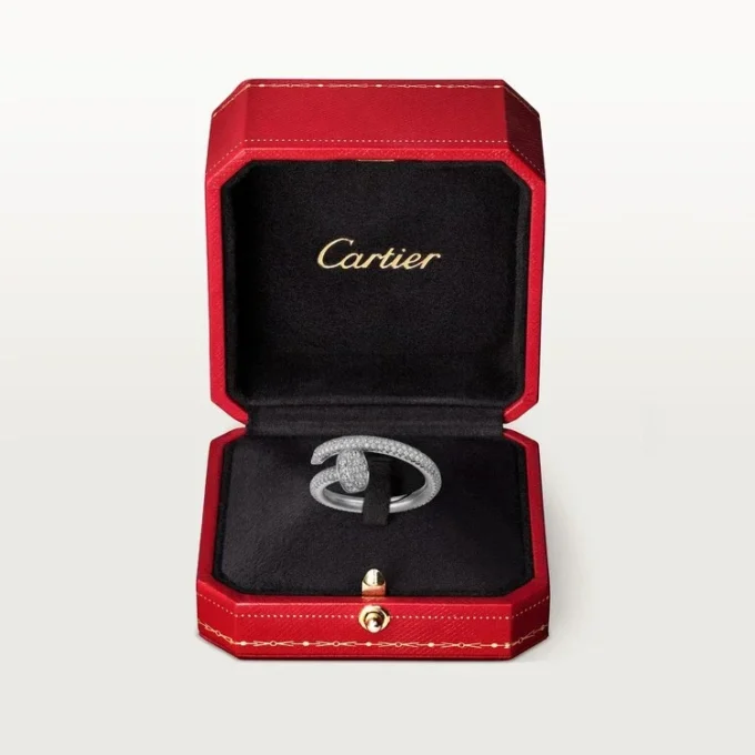 Inel Juste Un Clou – Aur alb, Diamante – Cartier