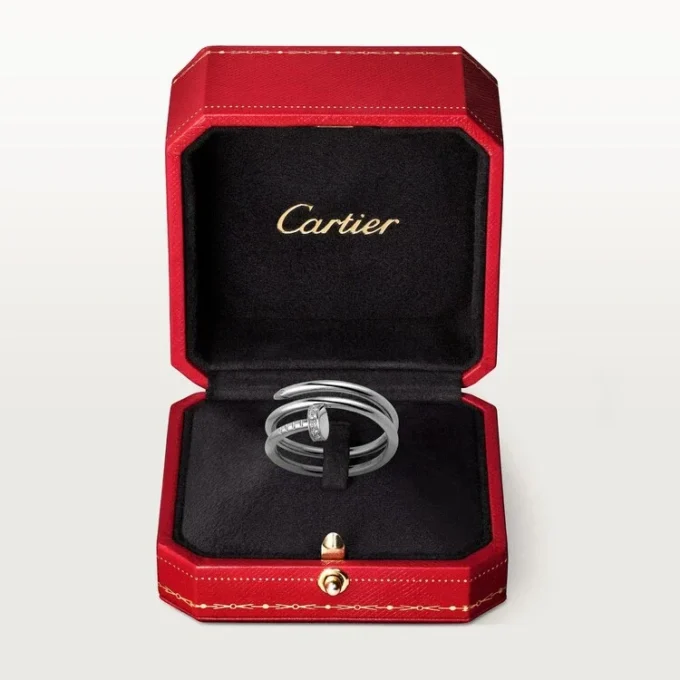 Inel Juste Un Clou – Aur alb, Diamante – Cartier