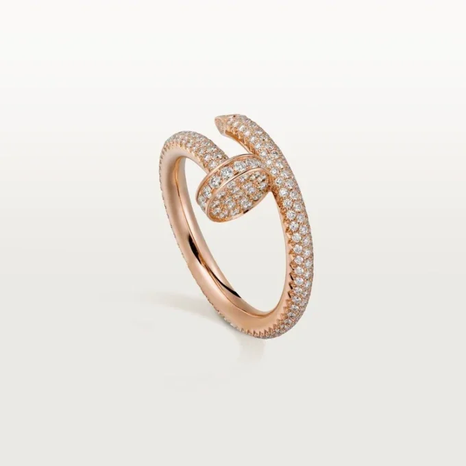 Inel Juste Un Clou – Aur roz, Diamante – Cartier