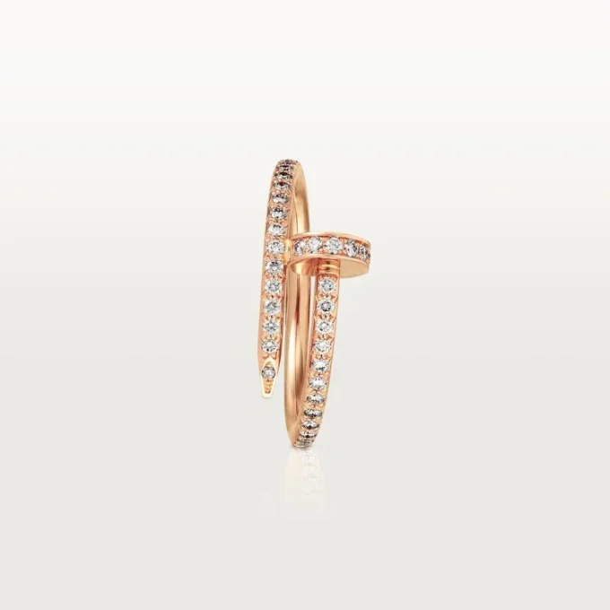 Inel Juste Un Clou – Aur roz, Diamante – Cartier