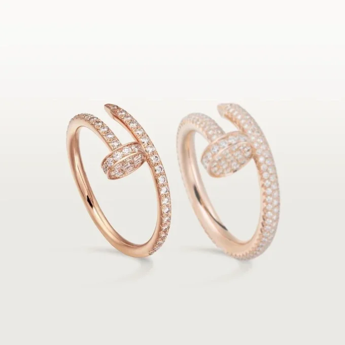 Inel Juste Un Clou – Aur roz, Diamante – Cartier