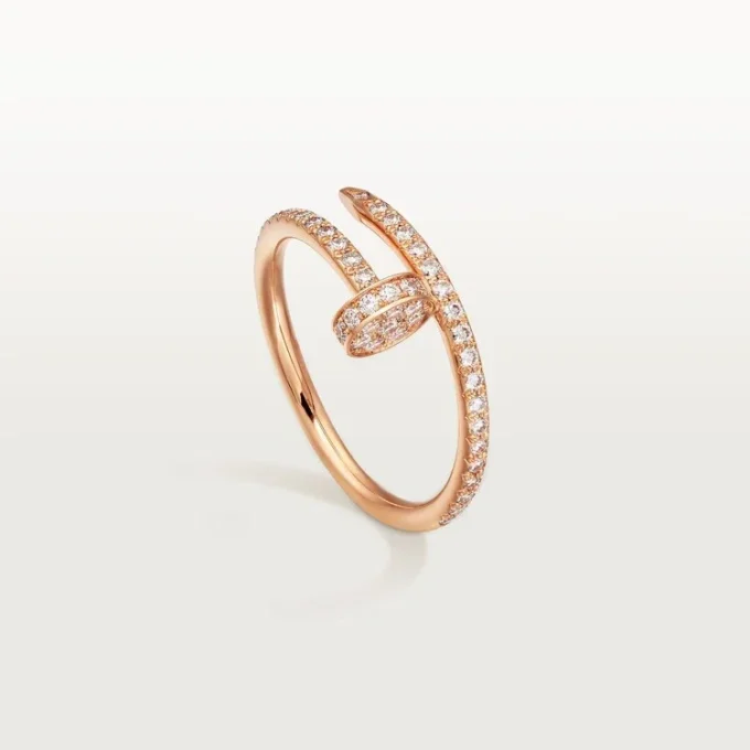 Inel Juste Un Clou – Aur roz, Diamante – Cartier