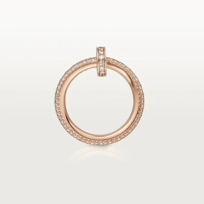 Inel Juste Un Clou – Aur roz, Diamante – Cartier