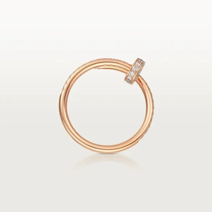 Inel Juste Un Clou – Aur roz, Diamante – Cartier