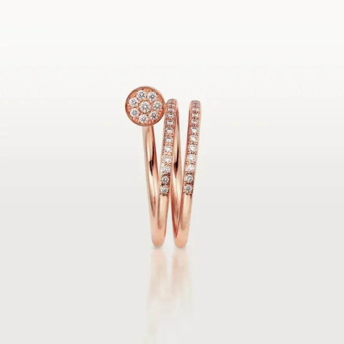 Inel Juste Un Clou – Aur roz, Diamante – Cartier