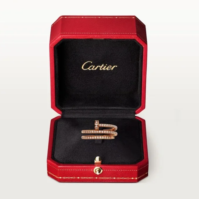 Inel Juste Un Clou – Aur roz, Diamante – Cartier