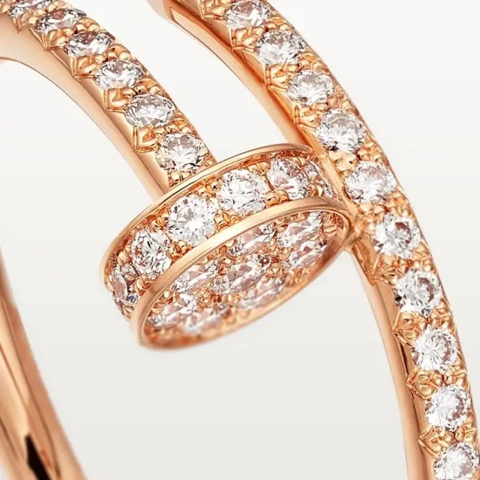 Inel Juste Un Clou – Aur roz, Diamante – Cartier