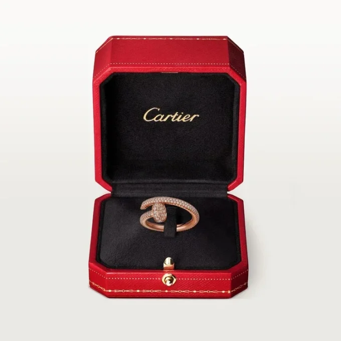 Inel Juste Un Clou – Aur roz, Diamante – Cartier