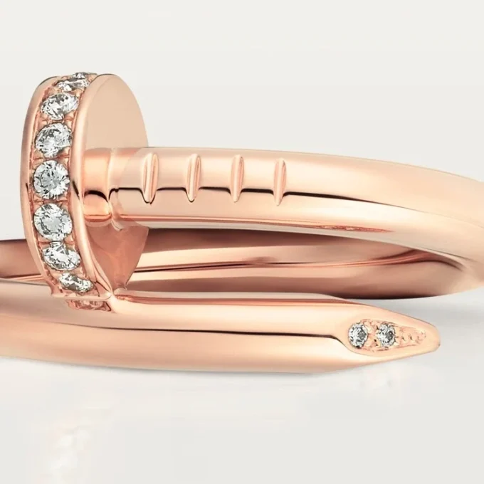 Inel Juste Un Clou – Aur roz, Diamante – Cartier