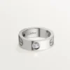 Inel Love, 3 diamante – Aur alb, Diamante – Cartier Inel Love, 3 diamante – Aur alb, Diamante – Cartier