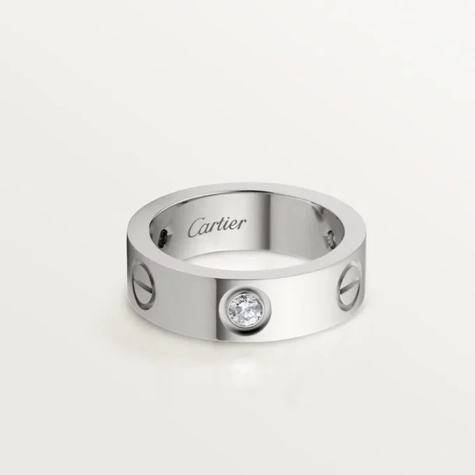 Inel Love, 3 diamante – Aur alb, Diamante – Cartier Inel Love, 3 diamante – Aur alb, Diamante – Cartier