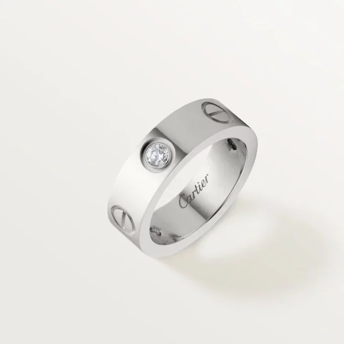 Inel Love, 3 diamante – Aur alb, Diamante – Cartier Inel Love, 3 diamante – Aur alb, Diamante – Cartier