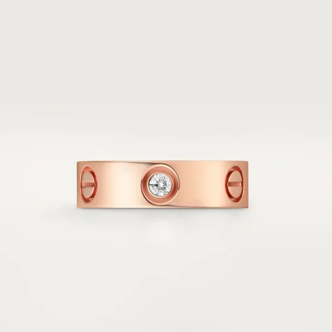 Inel Love, 3 diamante – Aur roz, Diamante – Cartier Inel Love, 3 diamante – Aur roz, Diamante – Cartier