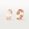 Inel Love, 3 diamante – Aur roz, Diamante – Cartier Inel Love, 3 diamante – Aur roz, Diamante – Cartier