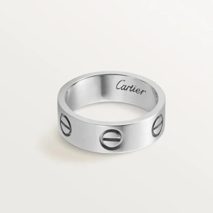 Inel Love – Aur alb, model clasic | Cartier Us