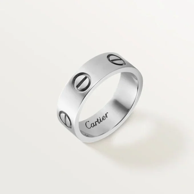 Inel Love – Aur alb, model clasic | Cartier Us