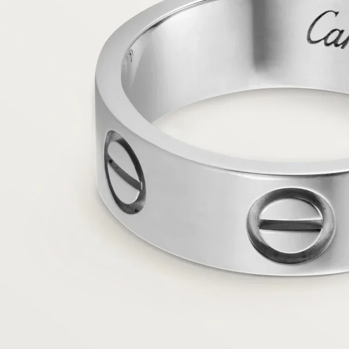Inel Love – Aur alb, model clasic | Cartier Us