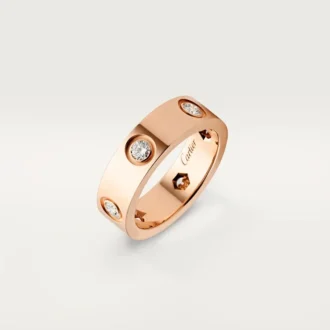 Inel Love – Aur roz, diamante – Cartier