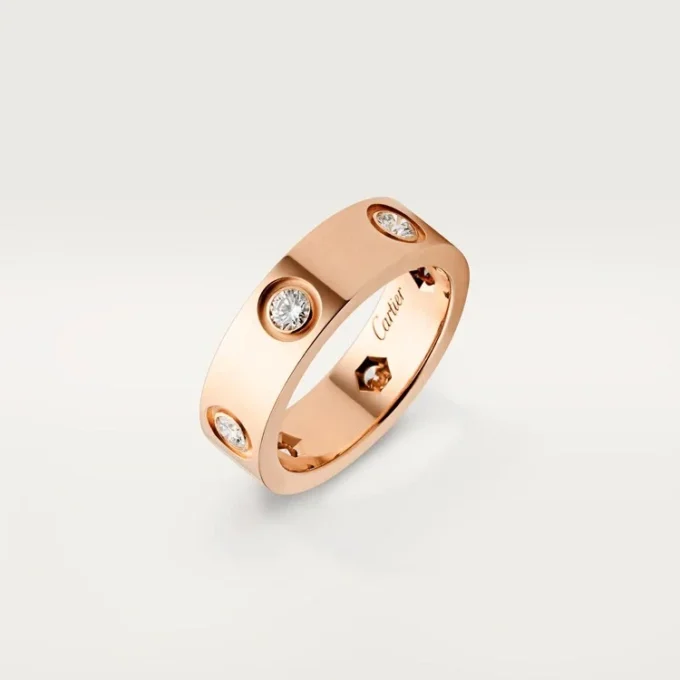Inel Love – Aur roz, diamante – Cartier Inel Love – Aur roz, diamante – Cartier