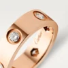 Inel Love – Aur roz, diamante – Cartier Inel Love – Aur roz, diamante – Cartier