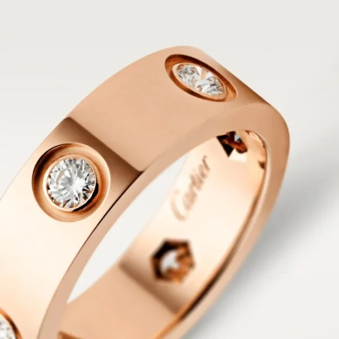 Inel Love – Aur roz, diamante – Cartier Inel Love – Aur roz, diamante – Cartier