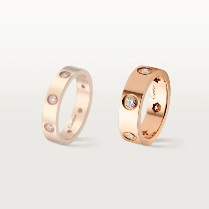 Inel Love – Aur roz, diamante – Cartier Inel Love – Aur roz, diamante – Cartier
