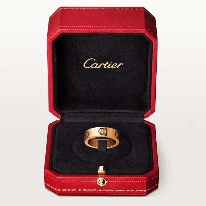 Inel Love – Aur roz, diamante – Cartier Inel Love – Aur roz, diamante – Cartier