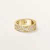 Inel Love, model clasic, pavat, 6 diamante