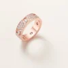 Inel Love, model clasic, pavat, 6 diamante