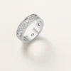 Inel Love, model clasic, pavat, 6 diamante