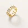 Inel Love, model clasic, pavat, 6 diamante
