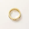 Inel Love, model clasic, pavat, 6 diamante