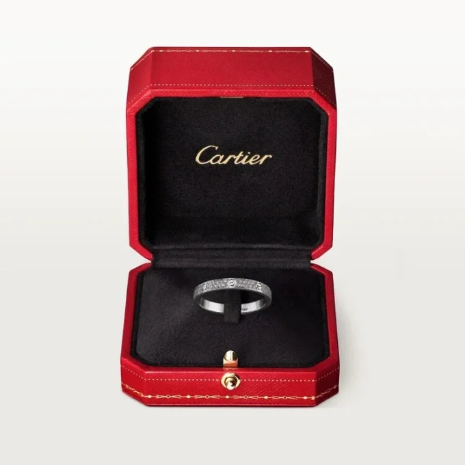 Inel Love, Sm – Aur alb, Diamante – Cartier