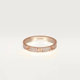 Inel Love, Sm – Aur roz, Diamante – Cartier