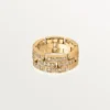 Inel Maillon Panthere, 3 rânduri cu pavaj parțial de diamante – Aur galben, Diamante – Cartier
