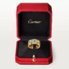 Inel Maillon Panthere, 3 rânduri cu pavaj parțial de diamante – Aur galben, Diamante – Cartier