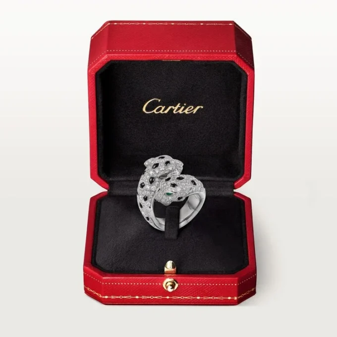 Inel Panthere De Cartier, articulat, pavat