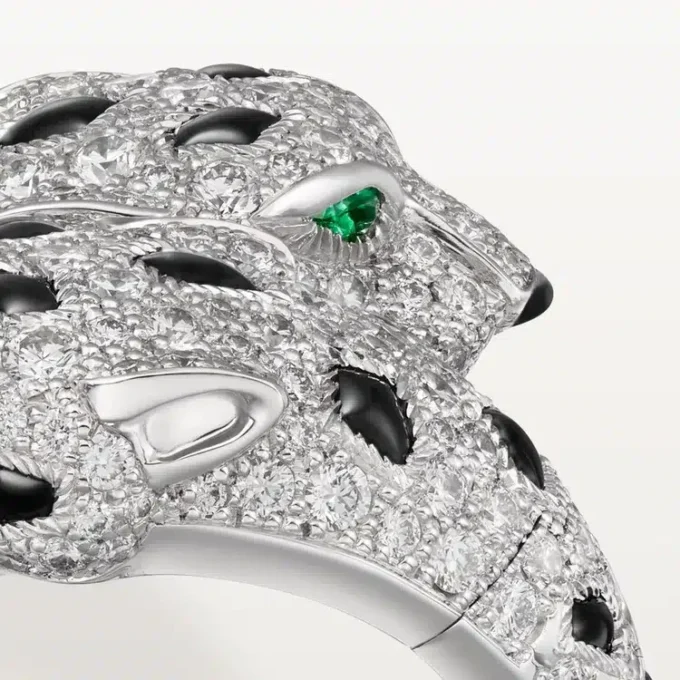 Inel Panthere De Cartier, articulat, pavat