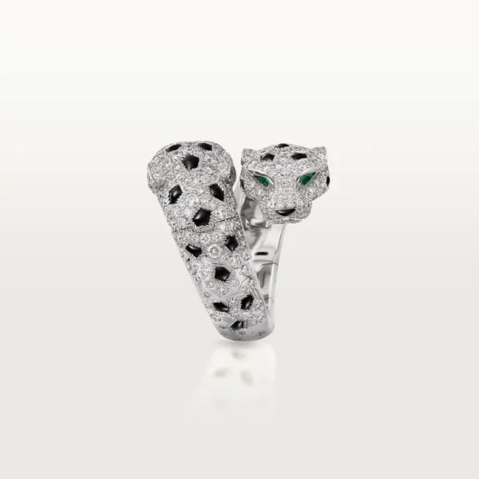 Inel Panthere De Cartier, articulat, pavat