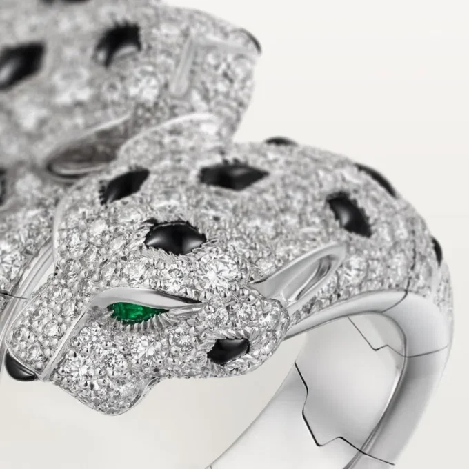 Inel Panthere De Cartier, articulat, pavat